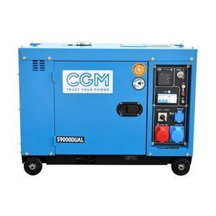 Генератор дизельний трифазний CGM S9000 DUAL 5,6-7,2 кВт (Італія) T12979 фото