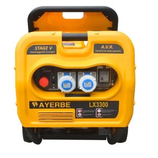 Генератор бензиновый однофазный AYERBE LX 3300 3-3,3 кВт (Испания) с ручным запуском T11631 фото