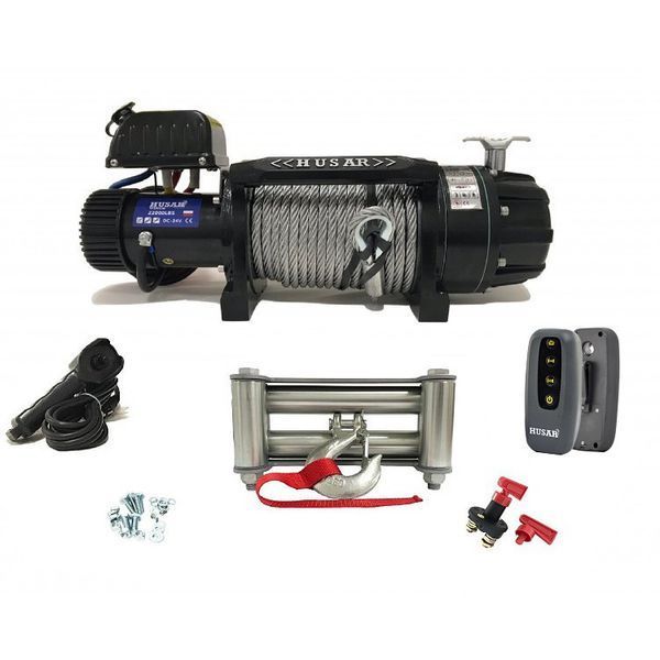 Лебедка электрическая автомобильная HUSAR BST S 22000 24V KIT T11360 фото