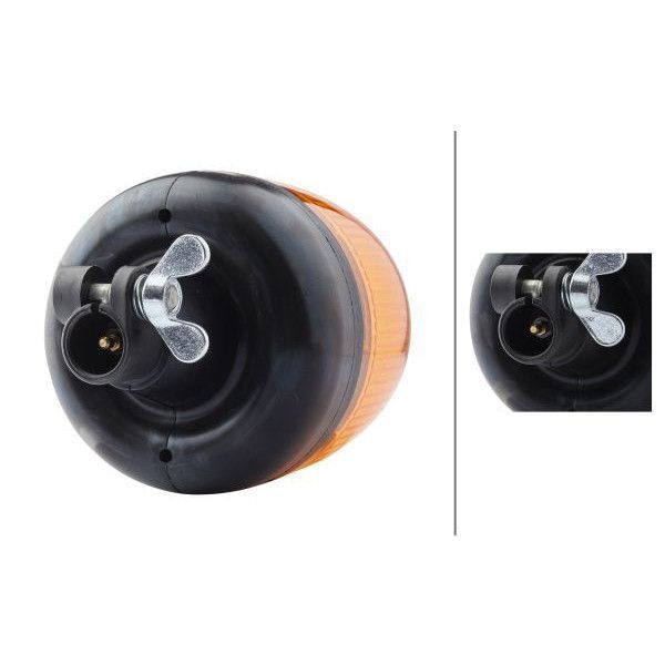 Проблисковий сигнальний маяк жовтий HELLA 12V T3780 фото