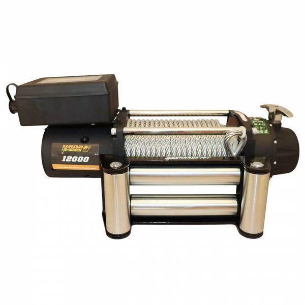 Лебедка электрическая автомобильная KANGAROOWINCH K12000 12V T7316 фото