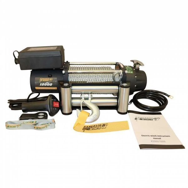 Лебедка электрическая автомобильная KANGAROOWINCH K12000 12V T7316 фото