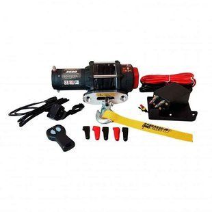 Лебедка электрическая для квадроцикла KANGAROOWINCH K3500 12V с синтетическим тросом T10590 фото