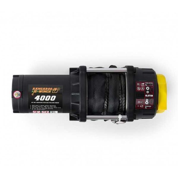Лебідка електрична до квадроцикла KANGAROOWINCH K4000 12V з синтетичним тросом T10591 фото