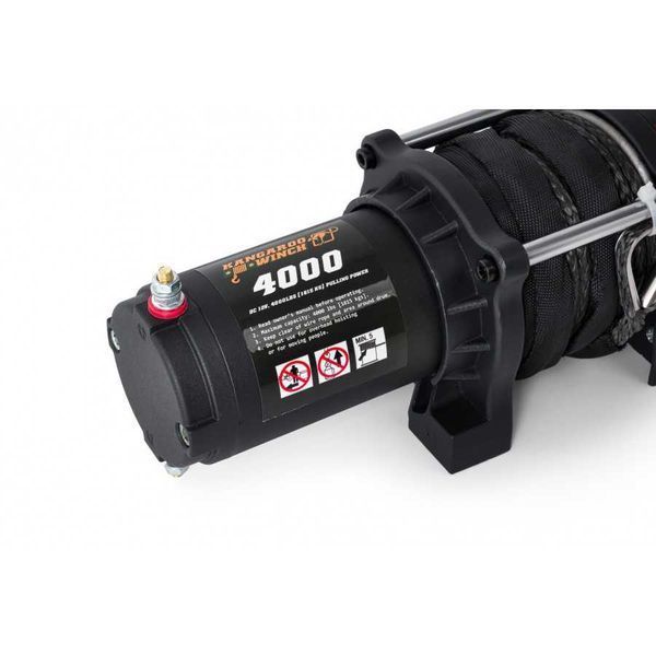 Лебідка електрична до квадроцикла KANGAROOWINCH K4000 12V з синтетичним тросом T10591 фото