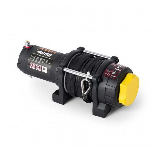 Лебідка електрична до квадроцикла KANGAROOWINCH K4000 12V з синтетичним тросом T10591 фото