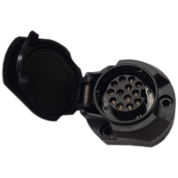 Розетка на причіп 13+1 контактна KAMAR 13 PIN 12V G-13-C T11944 фото