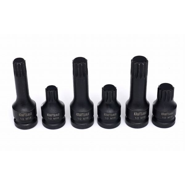 Набор ударных головок 1/2" KRAFT&DELE KD11761 [6 штук] T14561 фото