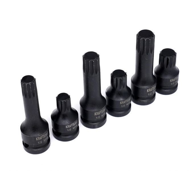 Набор ударных головок 1/2" KRAFT&DELE KD11761 [6 штук] T14561 фото