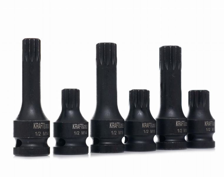 Набор ударных головок 1/2" KRAFT&DELE KD11761 [6 штук] T14561 фото