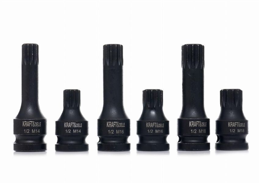 Набор ударных головок 1/2" KRAFT&DELE KD11761 [6 штук] T14561 фото