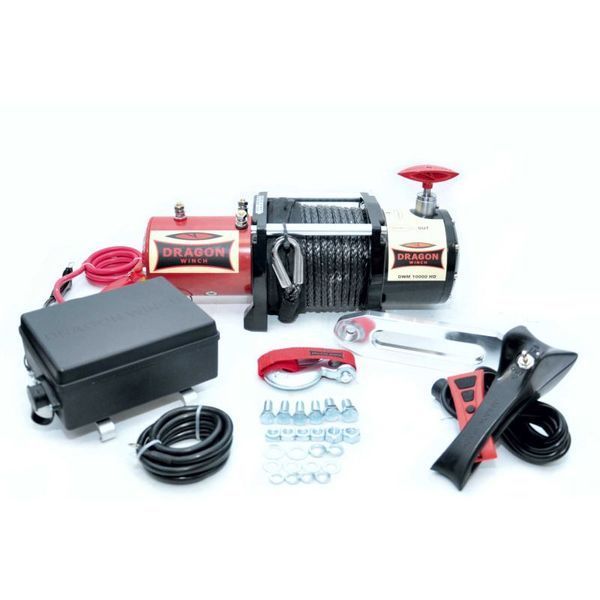 Лебідка електрична автомобільна Dragon Winch DWM 10000 HD 12V з синтетичним тросом T13800 фото