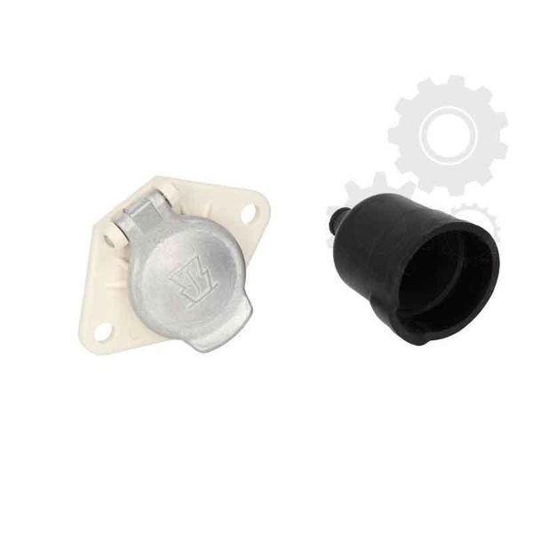 Розетка на полуприцеп 7 PIN S Type ERICH JAEGER (ISO 3731) 24V никелированные контакты T6955 фото