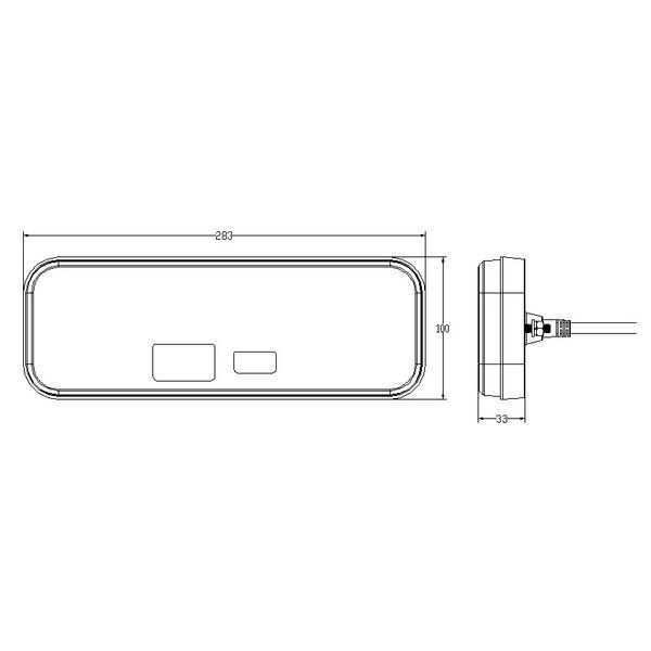 Фонарь задний универсальный светодиодный KAMAR L1960 98 LED правый T12956 фото
