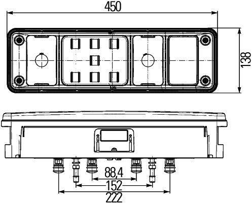 Фонарь задний KOGEL DAF 7PIN LED [TRUCKLIGHT] левый 1529570 515032444 T14322 фото