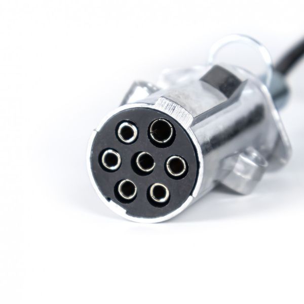 Спиральный кабель прицепа со штекерами 7 PIN N Type KAMAR E1202 (ISO 1185) 24V металл 3,8 м T14298 фото
