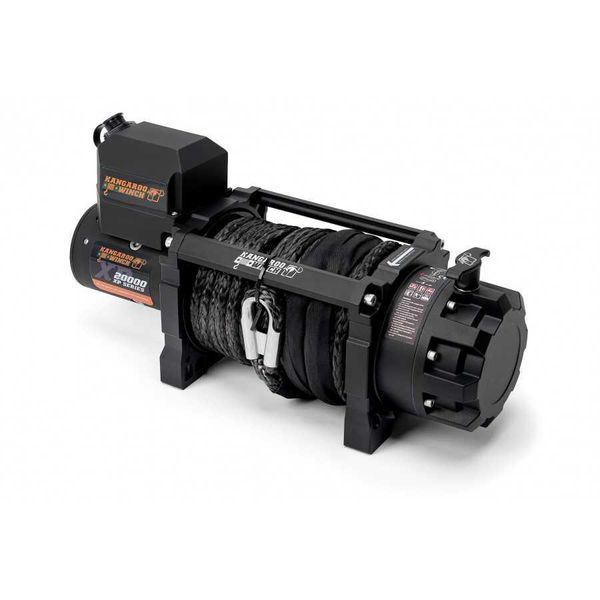 Лебідка електрична автомобільна KANGAROOWINCH K20000XP 24V з синтетичним тросом T14937 фото
