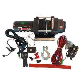 Лебідка електрична до квадроцикла ENERGY WINCH Х3500 SR 12V з синтетичним тросом T13510 фото