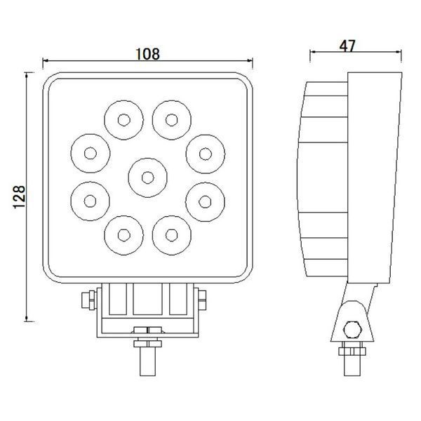 Фара рабочего света светодиодная KAMAR L0077 9 LED 1774 LM T12162 фото