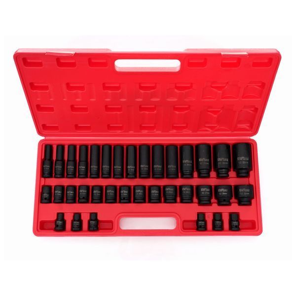 Набор ударных головок 1/2" KRAFT&DELE KD11757 [35 штук] T14525 фото
