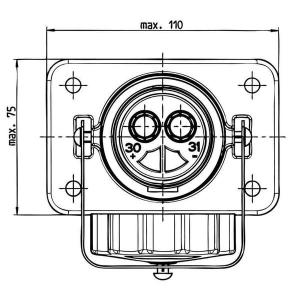 Розетка на прицеп 2 контактная ERICH JAEGER (VG 96917 A001) 24V NATO 2 PIN T6963 фото