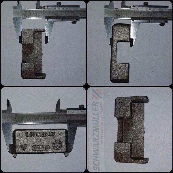 Закріплювач-відповідник бортового замку Schwarzmuller 23709 [HESTERBERG 607112999] T13865 фото