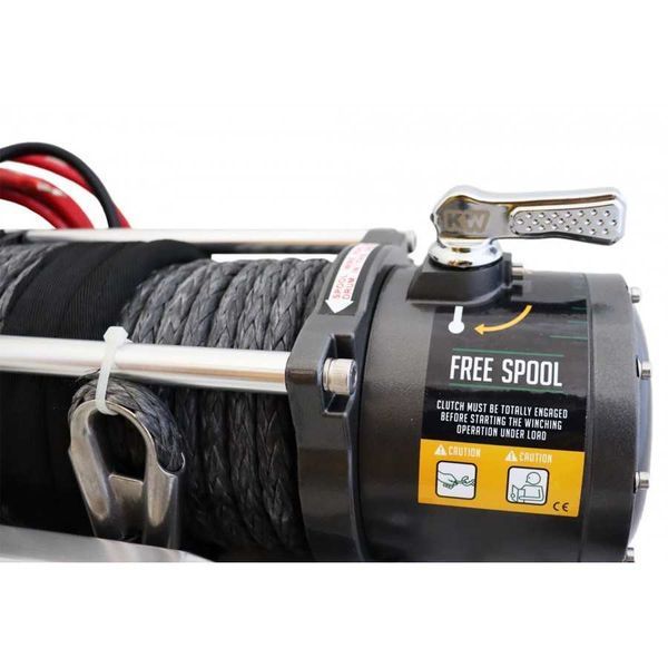 Лебідка електрична автомобільна KANGAROOWINCH K12000 12V з синтетичним тросом T11180 фото