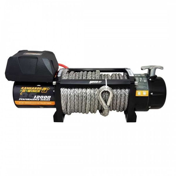 Лебідка електрична автомобільна KANGAROOWINCH K12000 Performance Series 12V з синтетичним тросом T11182 фото