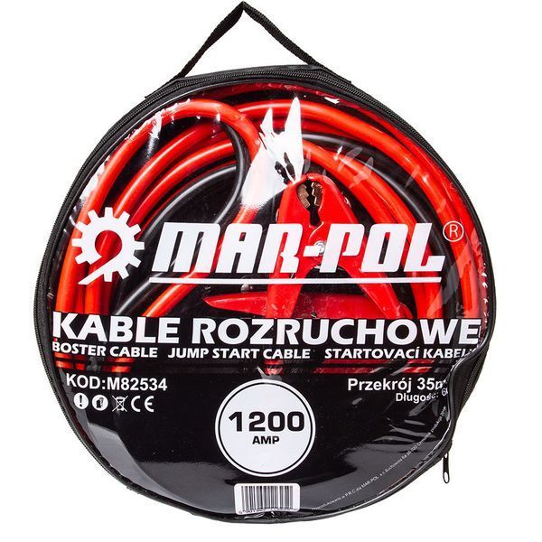 Пусковой кабель для авто MAR-POL М82534 1200А 35 мм T14583 фото