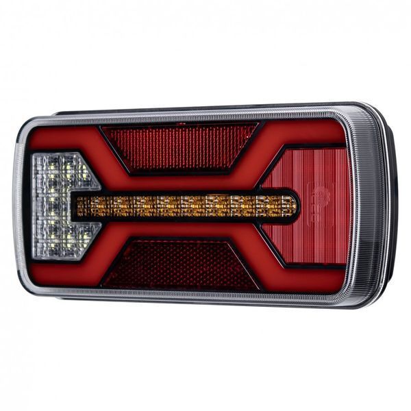 Фонарь задний светодиодный на прицеп X-SPIDER KAMAR L2431 69 LED задний ход + подсветка номера bayonet T13617 фото