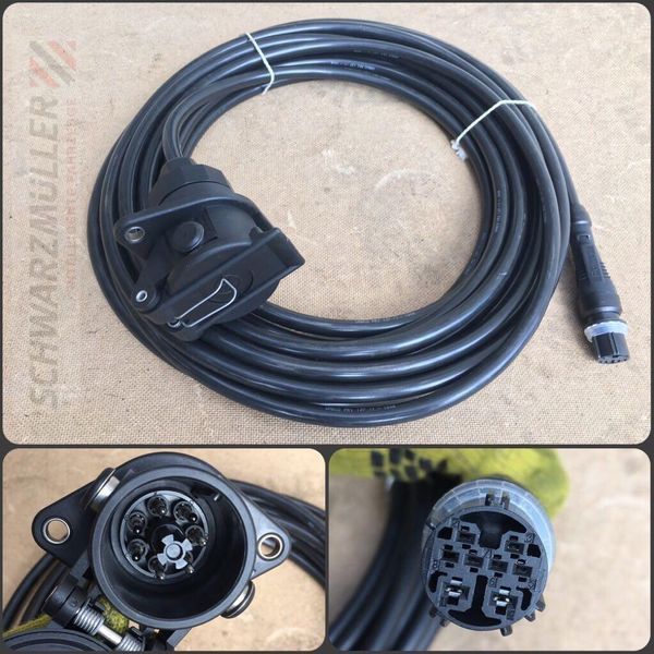 Кабель соединительный 7 PIN EBS Schwarzmuller 83617 [WABCO 4491731200] T13517 фото
