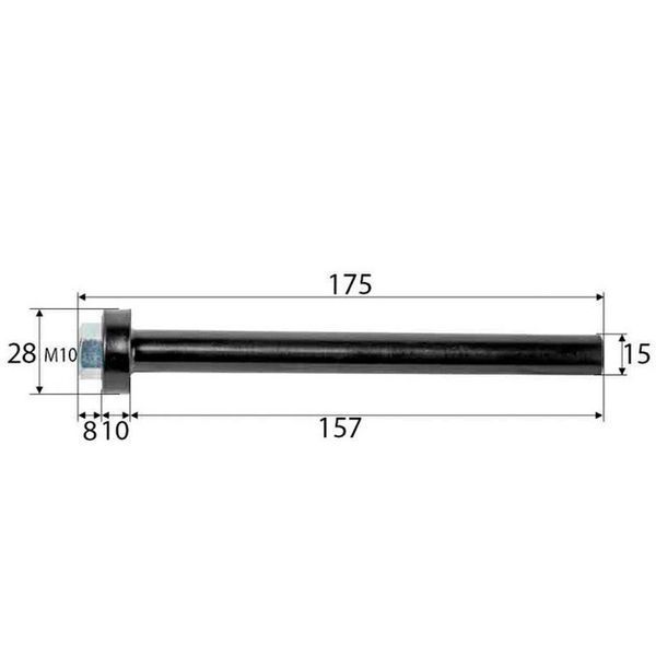 Направляющая тормозной тяги М10 Knott-Autoflex 210846.001 с пружиной T14834-DEL фото