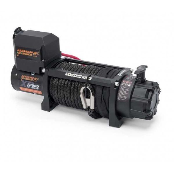 Лебідка електрична автомобільна KANGAROOWINCH K12000XP 12V з синтетичним тросом T11921 фото