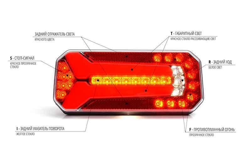 Ліхтар задній на причіп світлодіодний WAS 1112 W150 T6059 фото