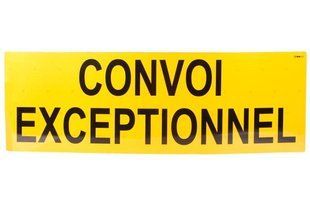 Таблица CONVOI EXCEPTIONNEL для негабаритного транспорта 120х40 см T15128-SK фото