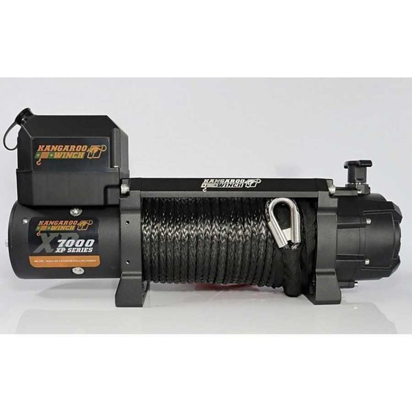 Лебідка електрична автомобільна KANGAROOWINCH K7000XP 12V з синтетичним тросом T11922 фото