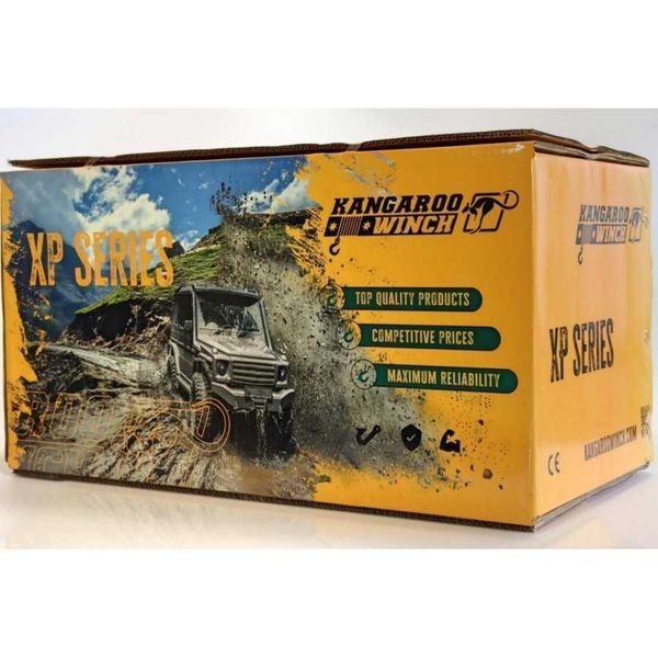 Лебідка електрична автомобільна KANGAROOWINCH K7000XP 12V з синтетичним тросом T11922 фото
