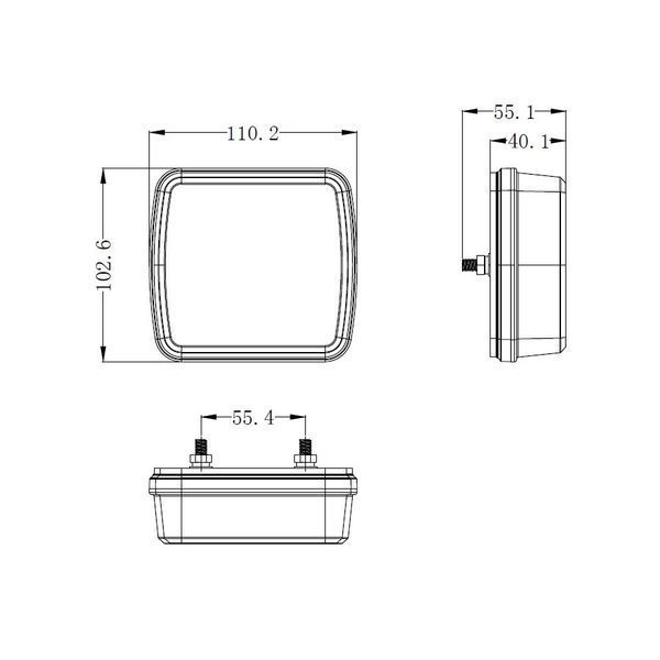 Фонари прицепа задние беспроводные светодиодные магнитные KAMAR L2321-WL с вилкой T14434 фото