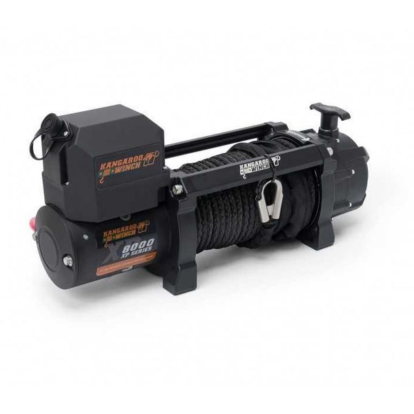 Лебідка електрична автомобільна KANGAROOWINCH K8000XP 12V з синтетичним тросом T11923 фото