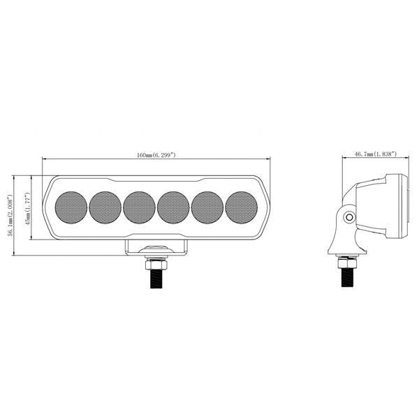 Фара рабочего света светодиодная KAMAR L0192 6 LED 1400 LM T13775 фото
