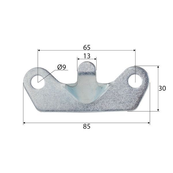 Крепитель-ответник замка борта Knott-Autoflex ZB-03 T14539-DEL фото