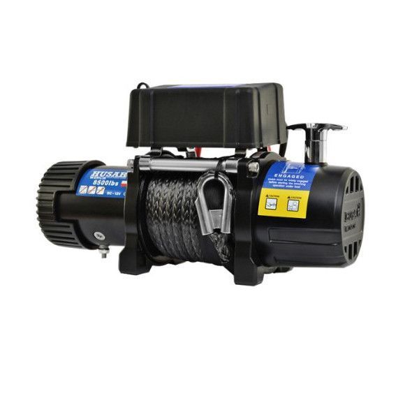 Лебідка електрична автомобільна HUSAR BST 8500 12V з синтетичним тросом T12625 фото