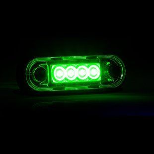 Ліхтар габаритний декоративний світлодіодний FRISTOM FT-073 ZIEL LED зелений T14092 фото