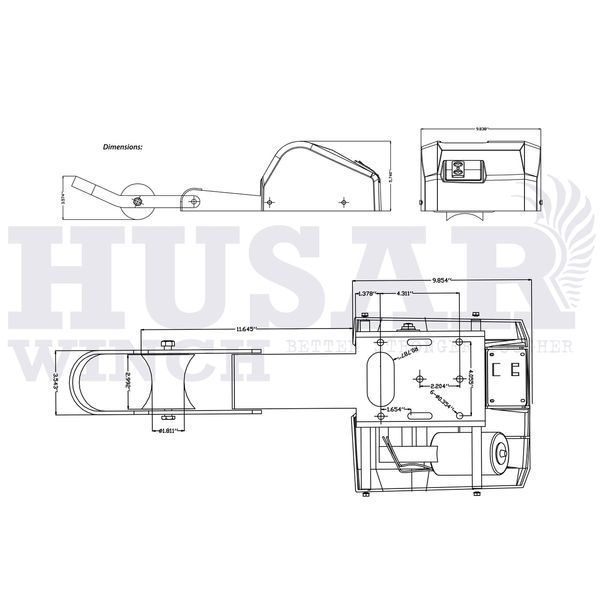 Лебідка електрична якірна HUSAR BST ANCHOR 35 T13326 фото
