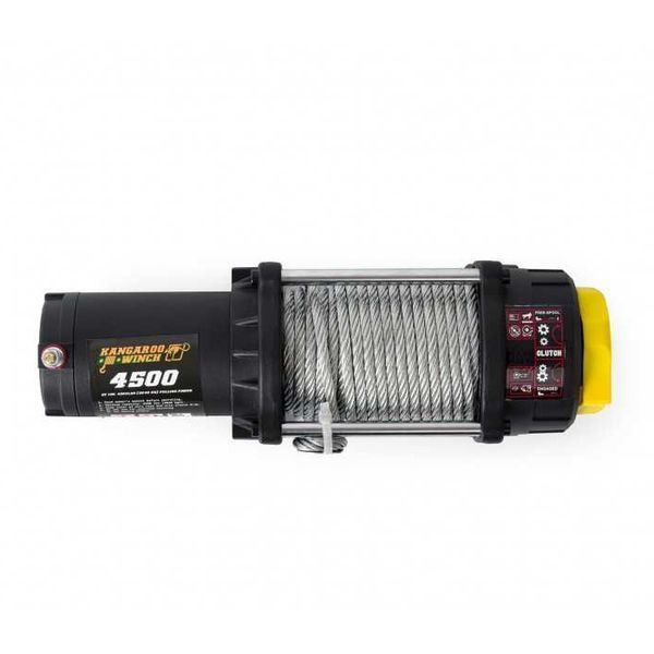Лебідка електрична до квадроцикла KANGAROOWINCH K4500 12V з синтетичним тросом T7311 фото