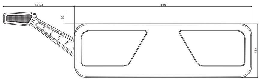 Фонарь полуприцепа задний светодиодный FRISTOM FT-700-146 L LED AMP 7PIN левый T11788 фото
