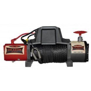 Лебедка электрическая автомобильная Dragon Winch DWM 12000 HD 12V с синтетическим тросом T12189 фото