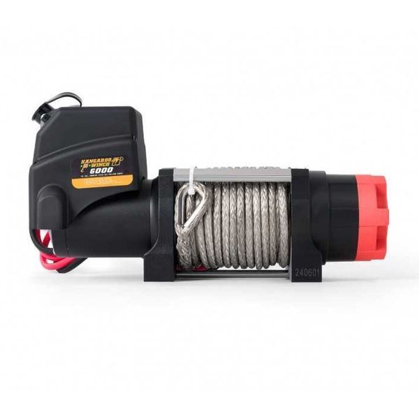 Лебідка електрична автомобільна KANGAROOWINCH K6000E STB 12V з синтетичним тросом T7313 фото