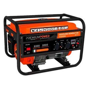 Генератор бензиновый однофазный PREMIUM POWER P2000W 2-2,2 кВт (Италия) T11688 фото
