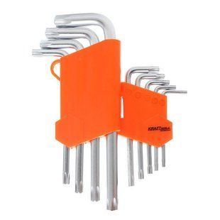 Набор шестигранных ключей удлиненных TORX KRAFT&DELE KD10295 T15045 фото